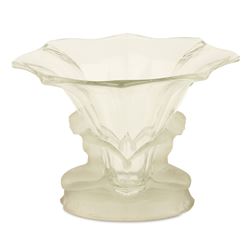 Art Deco Frosted Vase, French