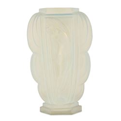 Etling Etched Glass Vase