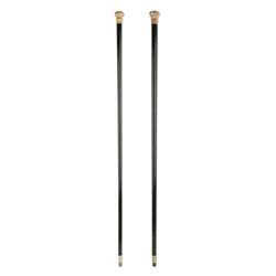 Gold-filled Headed Walking Sticks