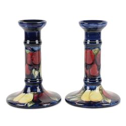 Moorcroft Pottery Candlesticks