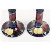 Image 3 : Moorcroft Pottery Candlesticks