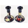 Image 5 : Moorcroft Pottery Candlesticks