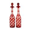Image 1 : Bohemian Ruby Cut Decanters