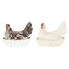 Image 1 : Bisque & Parian Hens on Nests