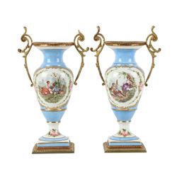 Sevres Style Porcelain Vases