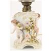 Image 2 : Meissen Lamp with Cranberry Shade
