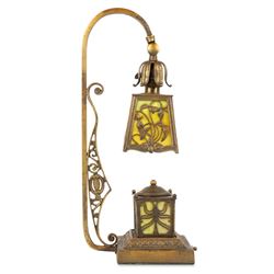 Art Nouveau Brass Desk Lamp