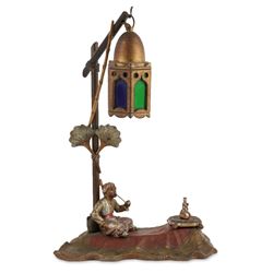 Bergman-Style Spelter Desk Lamp