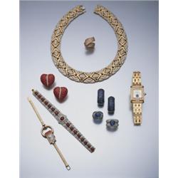 A GOLD, DIAMOND, MOTHER-OF-PEARL AND SAPPHIRE LADY’S “IMPERIAL” WRISTWATCH