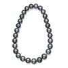 Image 1 : A SINGLE STRAND TAHITIAN CULTURED PEARL NEcKLACE