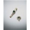 Image 1 : A FINE EMERALD AND DIAMOND BROOCH