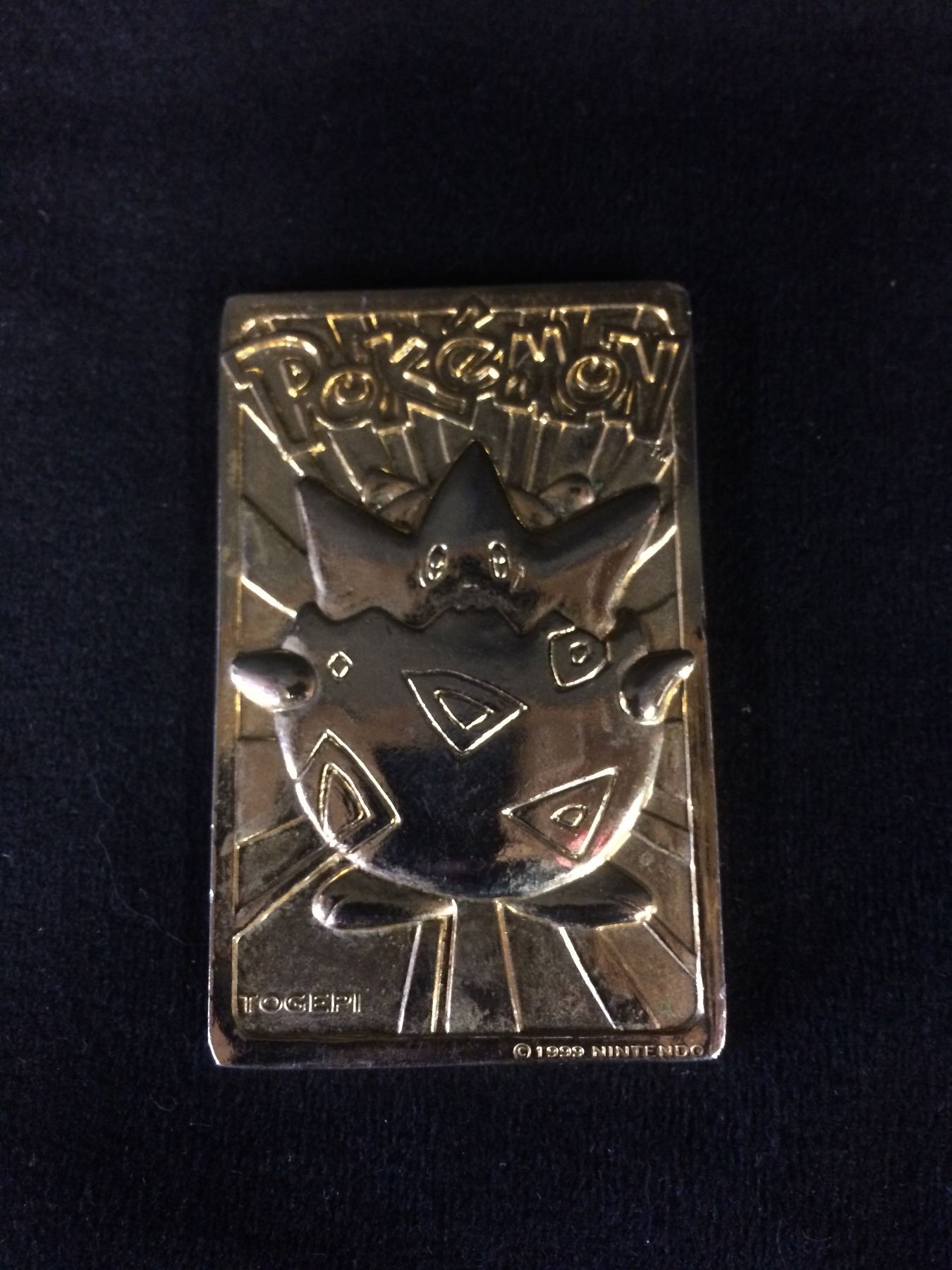 Pokemon 23k Gold Plated Togepi Trading Card Pokemon 23k Gold Plated Togepi Trading Card