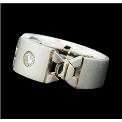 0.26 ctw Diamond Band - 18KT White Gold