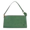Image 1 : Louis Vuitton Green Epi Leather Pochette Shoulder Bag