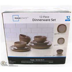 MAINSTAYS 12PC DINNERWARE SET