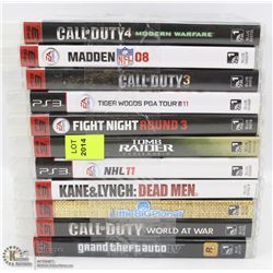 LOT OF 11 PS3 GAMES