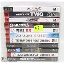 LOT OF 11 PS3 GAMES