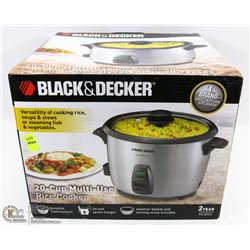 BLACK & DECKER 20 CUP MULTI-USE RICE COOKER