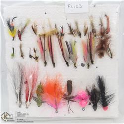 34 ASSORTED FLY FISHING FLIES