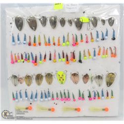 96 ASSORTED FLY FISHING SPOONS AND JIGS