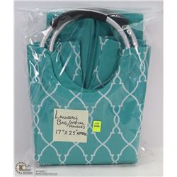LAUNDRY BAG WITH METAL HANDLES