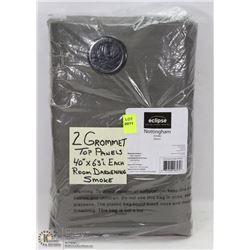 2 GROMMET TOP PANELS 40" X 63"