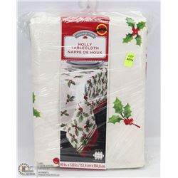 HOLLY TABLECLOTH 60" X 120"