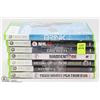 LOT OF 7 XBOX 360 GAMES