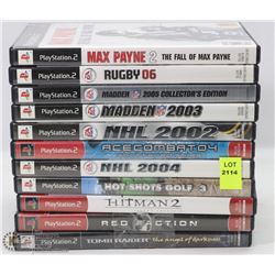 LOT OF 11 PS2 GAMES