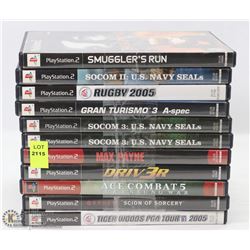 LOT OF 11 PS2 GAMES