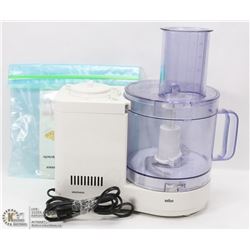 BRAUN FOOD PROCESSOR WITH INSTRUCTIONS/