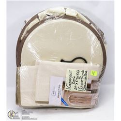 GARMENT BAG SOLD WITH CLOSET ROUND ORGANIZER