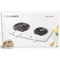HOMEMAX DOUBLE ELECTRIC BURNERS