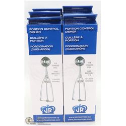 SET OF SIX PORTION SCOOPS