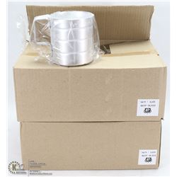 LOT OF 12 NEW 0.5 QT ALUMINUM DRY INGREDIENT