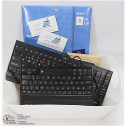 2 KEYBOARDS, ONE WIRELESS WITH VARIOUS OFFICE