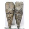 Image 1 : PAIR OF WOODEN MASKS
