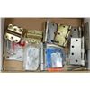 Image 1 : BOX OF VARIOUS STYLES OF HINGES - DOOR,