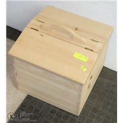 WOOD STORAGE BOX