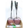 Image 1 : 4 FRANKLIN BADMINTON RACQUETS & 17 SHUTTLECOCKS.