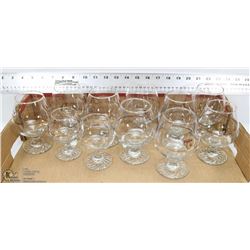 LOT OF 11- 1988 CALGARY OLYMPICS GLASSWARE.