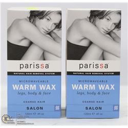 2 BOXES OF PARISSA WARM WAX