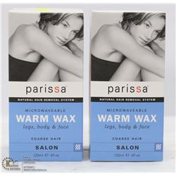 2 BOXES OF PARISSA WARM WAX