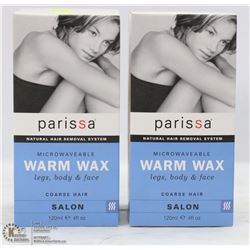 2 BOXES OF PARISSA WARM WAX