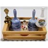 Image 1 : SMALL WOODEN BOX OF BELLS