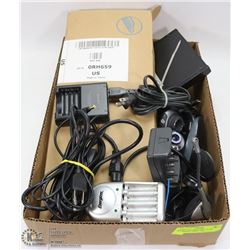 FLAT OF TECHNOLOGY ITEMS, KEYBOARD, MICE, USB