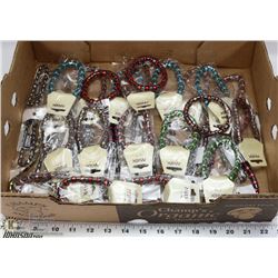 FLAT OF ASSORTED BRACELETS
