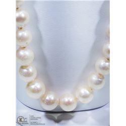 2) FRESHWATER PEARL NECKLACE W/ST. SILVER CLASP