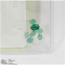 19) GENUINE LOOSE EMERALD GEMSTONES
