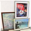 Image 1 : LOT OF 3 FRAMED PICTURES, TWO ARE ART, ONE IS